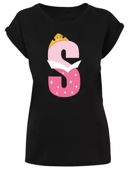 Рубашка F4Nt4Stic Disney Alphabet S Is For Sleeping Beauty, черный