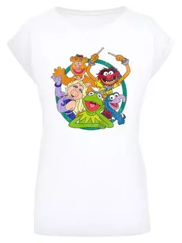 Рубашка F4Nt4Stic Disney Die Muppets Group Circle, белый