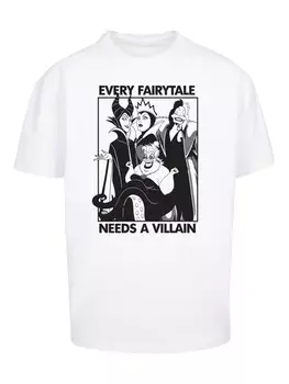 Рубашка F4NT4STIC Disney Every Fairy Tale Needs A Villain -WHT, белый
