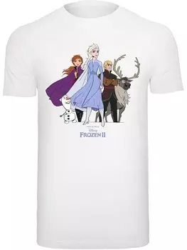 Рубашка F4NT4STIC Disney Frozen 2 Group, белый