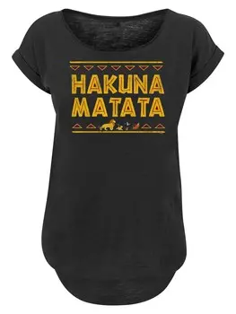Рубашка F4Nt4Stic Disney Knig der Lwen Hakuna Matata, черный