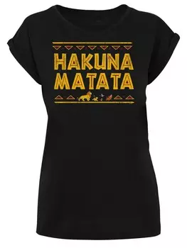 Рубашка F4Nt4Stic Disney Knig der Lwen Hakuna Matata, черный
