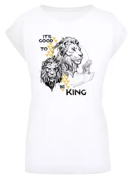 Рубашка F4NT4STIC Disney Knig der Lwen Movie Its Good To Be King, белый