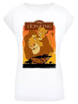 Рубашка F4NT4STIC Disney Knig der Lwen Simba und Mufasa, белый