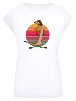 Рубашка F4Nt4Stic Disney Knig der Lwen Timon Sunset, белый