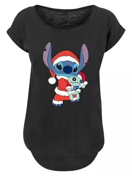 Рубашка F4NT4STIC Disney Lilo & Stitch, черный