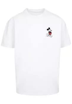 Рубашка F4NT4STIC Disney Mickey Mouse Kickin Retro Pocket, белый