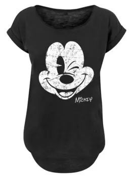 Рубашка F4NT4STIC Disney Mickey Mouse Since Beaten Face Char Cadt, черный