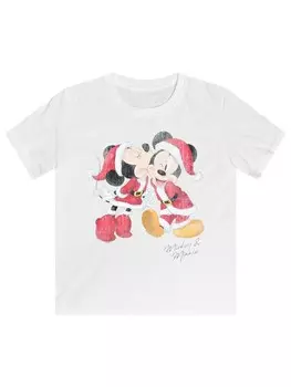 Футболка F4Nt4Stic Disney Micky & Minnie Weihnachten, белый
