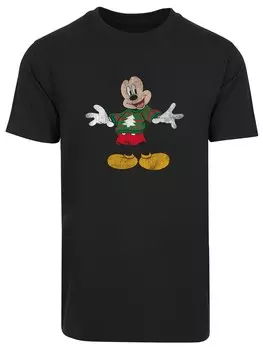 Рубашка F4NT4STIC Disney Micky Mouse Christmas, черный