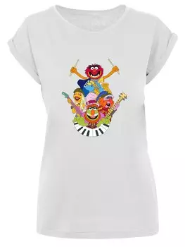 Рубашка F4Nt4Stic Disney Muppets Dr.Teeth and The Electric Mayhem, белый