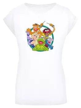 Рубашка F4Nt4Stic Disney Muppets Group Circle, белый