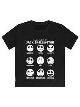 Футболка F4Nt4Stic Disney Nightmare Before Christmas Faces of Jack, черный