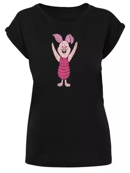 Рубашка F4Nt4Stic Disney Winnie The Pooh Ferkel Piglet Classic, черный