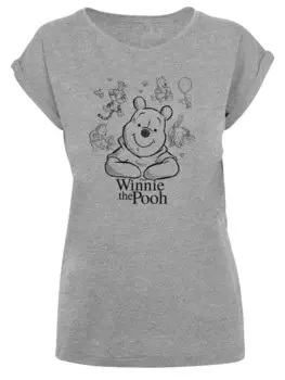 Рубашка F4Nt4Stic Disney Winnie The Pooh, пестрый серый