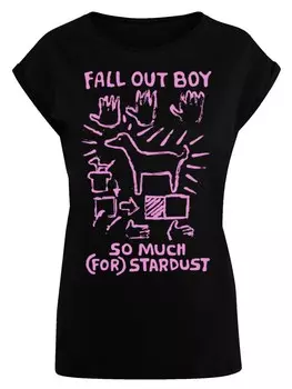 Рубашка F4NT4STIC Fall Out Boy Pink Dog So Much Stardust, черный
