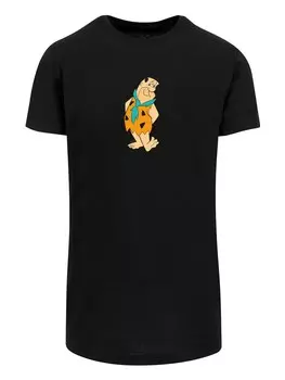 Рубашка F4NT4STIC Familie Feuerstein Fred Flintstone Kick, черный