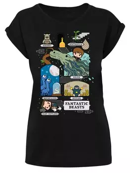 Рубашка F4Nt4Stic Fantastic Beasts 2 Chibi Newt, черный