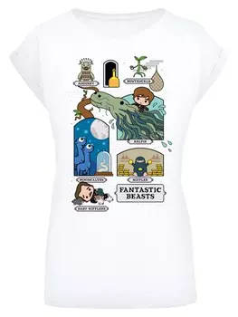 Рубашка F4Nt4Stic Fantastic Beasts 2 Chibi Newt, белый