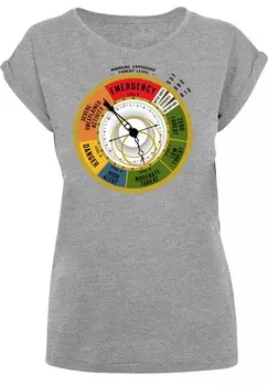 Рубашка F4NT4STIC Fantastic Beasts Threat Level, пятнистый серый