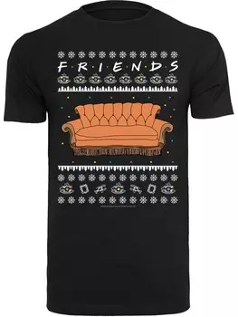 Рубашка F4NT4STIC Friends TV Serie Fair Isle Couch, черный
