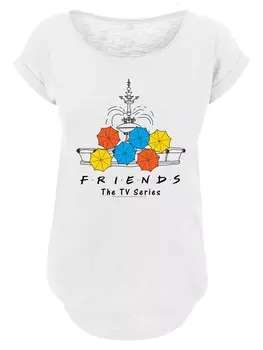 Рубашка F4NT4STIC Friends -WHT, пестрый белый
