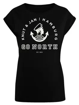 Рубашка F4Nt4Stic Go North Knut & Jan Hamburg, черный