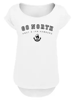 Рубашка F4NT4STIC Go North Knut & Jan Hamburg, белый