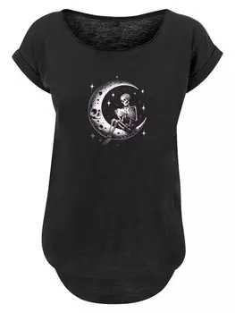 Рубашка F4NT4STIC Gothic Valentinstag Skelett Mond, черный