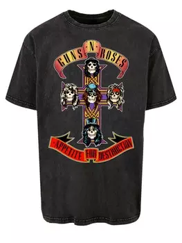 Рубашка F4NT4STIC GunsnRoses Appetite For Destruction, черный