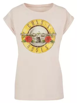 Рубашка F4NT4STIC GunsnRoses, песочный
