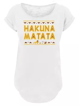 Рубашка F4NT4STIC Hakuna Matata, пестрый белый