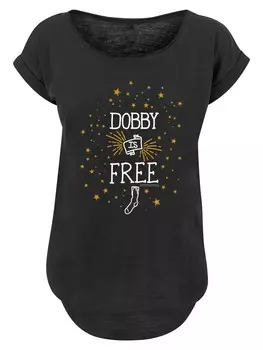 Рубашка F4Nt4Stic Harry Potter Dobby Is Free, черный