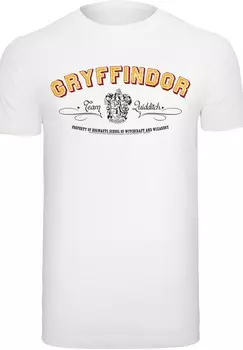 Рубашка F4NT4STIC Harry Potter Gryffindor Team Quidditch, белый