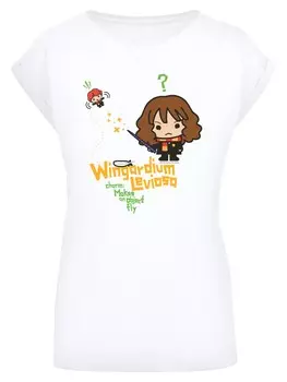 Рубашка F4Nt4Stic Harry Potter Hermione Granger Wingardium Leviosa Junior, белый