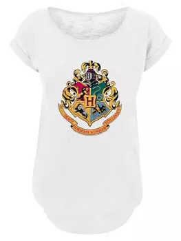 Рубашка F4NT4STIC Harry Potter Hogwarts Crest Gold, белый