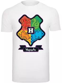 Рубашка F4NT4STIC Harry Potter Hogwarts Junior, белый