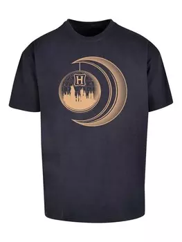 Рубашка F4NT4STIC Harry Potter Hogwarts Moon, морской синий