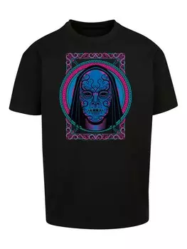 Рубашка F4NT4STIC Harry Potter Neon Death Eater Mask, черный