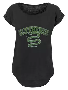 Рубашка F4NT4STIC Harry Potter Slytherin Sport Wappen, черный