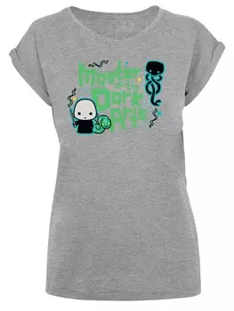 Рубашка F4NT4STIC Harry Potter Voldemort Dark Arts Junior, пятнистый серый