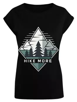 Рубашка F4NT4STIC Hike More Mountains, черный