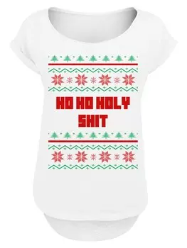 Рубашка F4NT4STIC Ho Ho Holy, белый