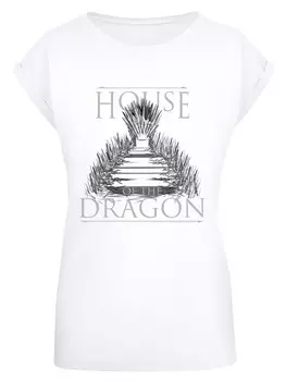 Рубашка F4NT4STIC House Of The Dragon Throne, белый