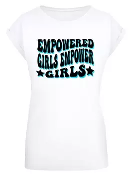 Рубашка F4NT4STIC Internationaler Frauentag Empowered Girls Power, белый