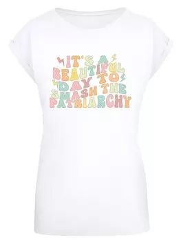Рубашка F4NT4STIC Internationaler Frauentag Girl Power Patriarchat, белый