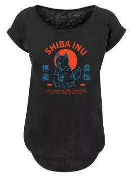 Рубашка F4NT4STIC Japanischer Shiba Inu Hund, черный