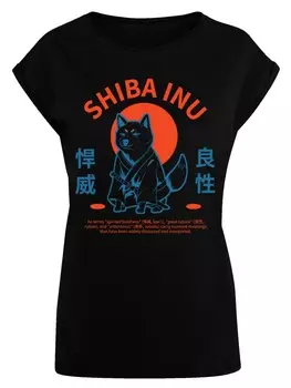 Рубашка F4NT4STIC Japanischer Shiba Inu Hund, черный