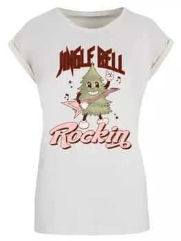 Рубашка F4NT4STIC Jingle Bell Rocking, экрю