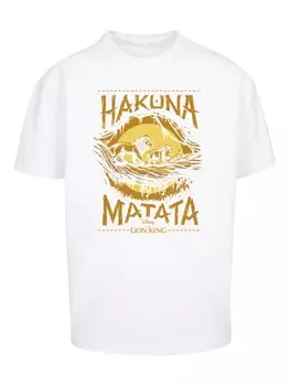 Рубашка F4NT4STIC Knig der Lwen Film Hakuna Matata, белый